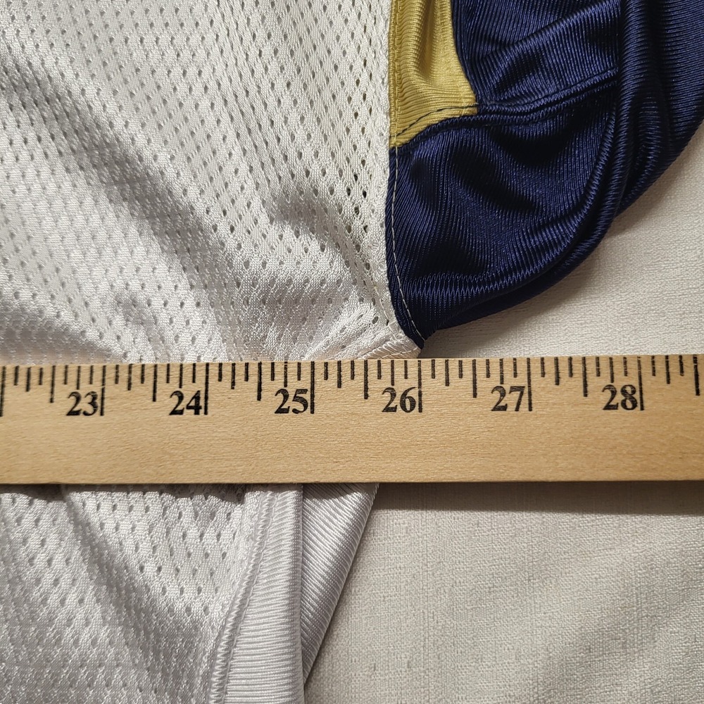 VTG Marshall Faulk Jersey Reebok St Louis Rams Football White NFL On Field Y2K - Picture 8 of 13